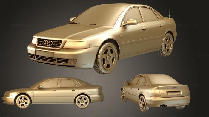 Автомобили и транспорт (Audi A4 Седан 1999, CARS_0571) 3D модель для ЧПУ станка